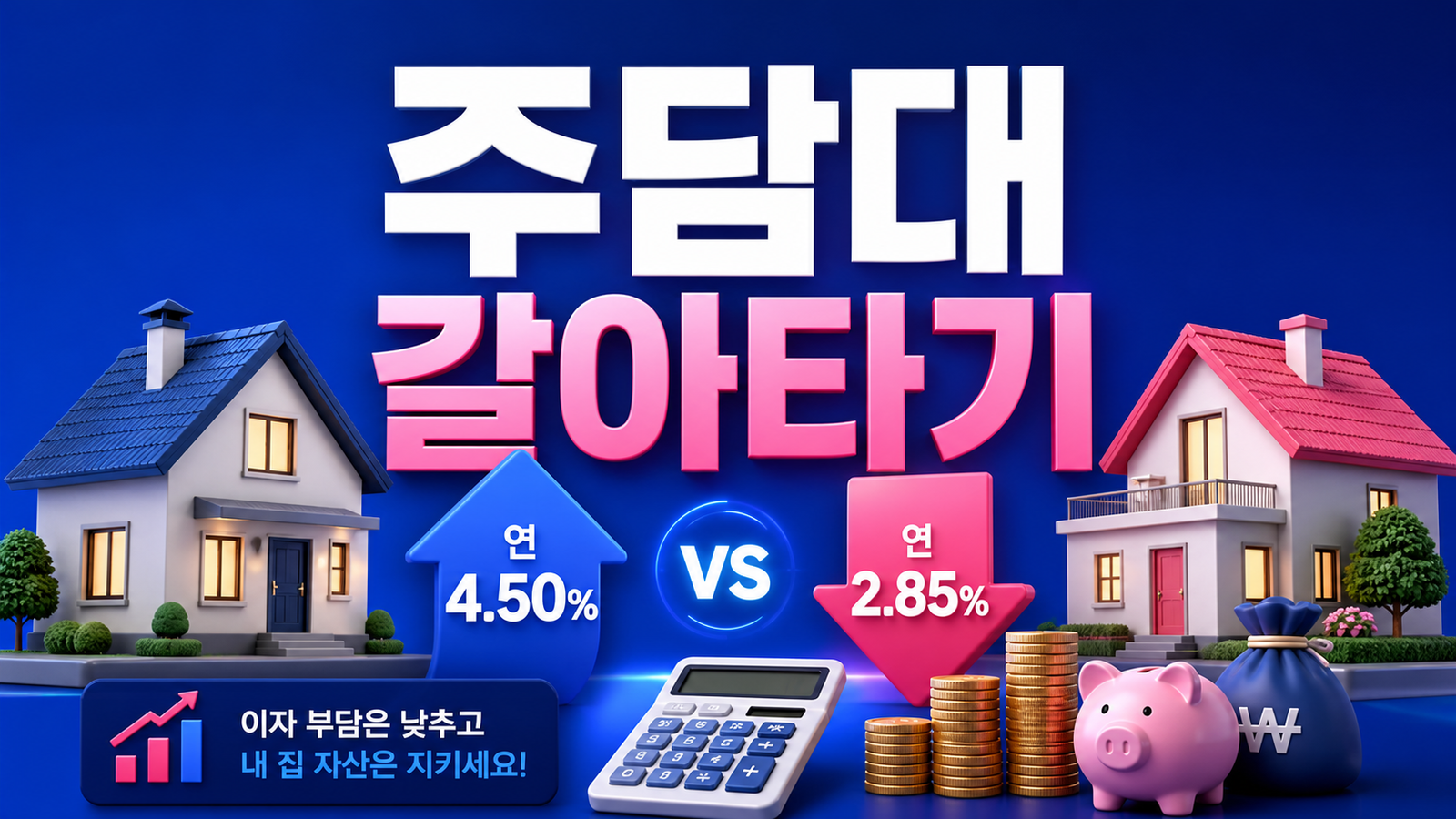 주담대 갈아타기, 금리 0.5% 낮추면 아끼는 돈 계산
